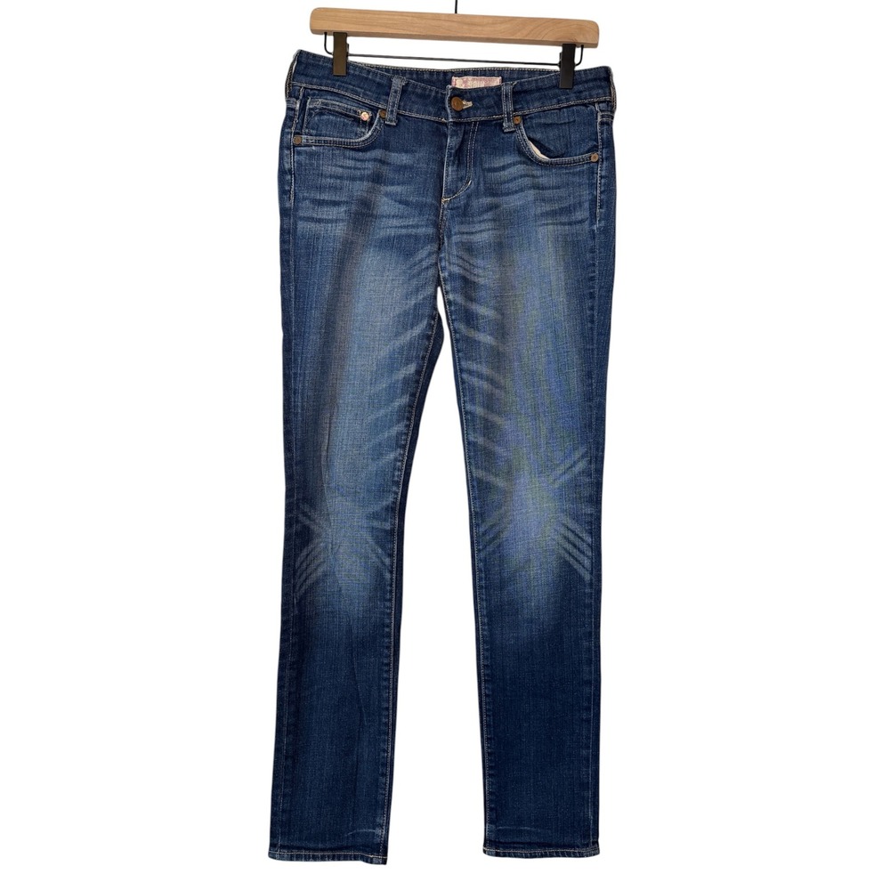 H&M Soin Straight Leg Denim Jeans Size 28 Medium Blue Wash Casual
